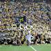 The Michigan Marching Band huddles on the 50-yard line as they perform during pre game before the last home game of the season at Michigan Stadium. Melanie Maxwell I AnnArbor.com